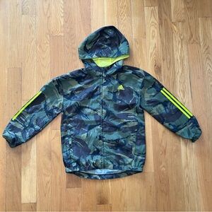Adidas Camo Hooded Windbreaker, 10/12 Kids